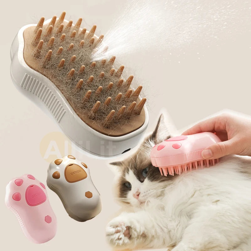 Steam Brush Pet Massage